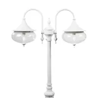 Lantaarnpaal armatuur Libra staand 2-lichts exclusief paal wit 620-250