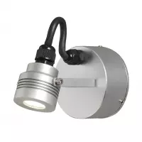 Monza wandlamp PowerLED glanzend aluminim 11,5cm 7922-310