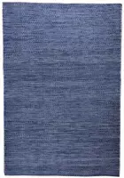 Blauw vloerkleed - 160x230 cm  -  Effen - Modern