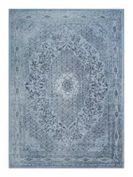 Blauw vloerkleed - 240x300 cm  -  A-symmetrisch patroon - Modern