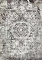 Beige vloerkleed - 160x230 cm  -  A-symmetrisch patroon - Modern