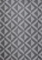 Grijs vloerkleed - 160x230 cm  -  Symmetrisch patroon - Modern