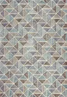 Multicolor vloerkleed - 160x230 cm  -  Symmetrisch patroon - Modern
