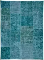 Blauw vloerkleed - 170x230 cm  -  Symmetrisch patroon - Modern