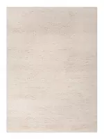 Wit vloerkleed - 200x200 cm  -  Effen - Landelijk