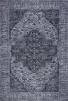 Grijs vloerkleed - 190x290 cm  -  A-symmetrisch patroon - Klassiek