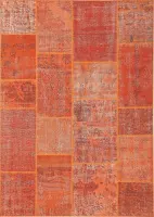 Oranje vloerkleed - 170x230 cm  -  Symmetrisch patroon - Modern