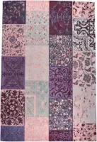 Roze vloerkleed - 160x240 cm  -  Symmetrisch patroon - Modern
