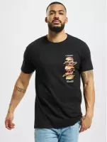 Mister Tee Heren Tshirt -XS- A Burger Zwart
