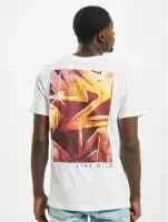 Urban Classics Heren Tshirt -XS- Be Free Stay Wild Wit