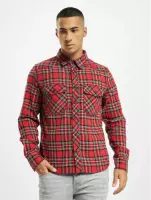 Urban Classics Overhemd -4XL- Checked Rood