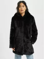 Ladies Hooded Teddy Coat black - L - Urban Classics
