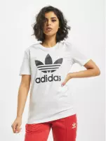 adidas Trefoil Tee FM3306, Vrouwen, Wit, T-shirt, maat: 32