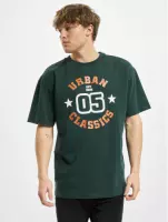 Urban Classics Heren Tshirt -S- College Print Groen