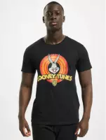 Merchcode Looney Tunes Heren Tshirt -L- Looney Tunes Bugs Bunny Logo Zwart