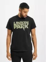 Urban Classics Linkin Park Heren Tshirt -S- Linkin Park Distressed Logo Zwart