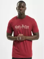 Urban Classics Harry Potter Heren Tshirt -2XL- Harry Potter Logo Bordeaux rood