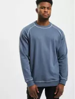 Urban Classics Sweater/trui -M- Contrast Stitching Blauw