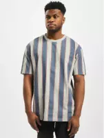 Urban Classics Heren Tshirt -M- Printed Oversized Bold Stripe Multicolours
