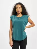 Urban Classics Dames Tshirt -XL- Basic Shaped Blauw