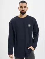 Urban Classics Sweater/trui -L- Hiking Patch LS midnightnavy Blauw