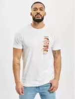 Mister Tee Heren Tshirt -L- A Burger Wit