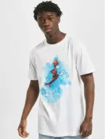 Mister Tee Heren Tshirt -L- Basketball Clouds Wit