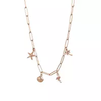 iXXXi Ketting Necklace with Charms Rosé 50 cm