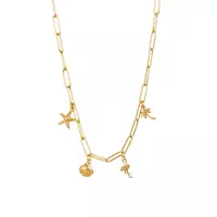 iXXXi Ketting Necklace with Charms Goud 40 cm