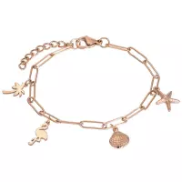 iXXXi Armband Bracelet with Charms Rosé