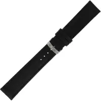 Morellato PMX019JUKE PC horlogebandje - Leer - Zwart - 18 mm