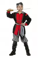 Piraten kostuum met zwart/witte streep voor kind