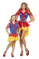 Wilbers & Wilbers - Sneeuwwitje Kostuum - Sprookjesprinses Traditioneel En Sexy - Vrouw - blauw,rood,geel - Maat 46 - Carnavalskleding - Verkleedkleding