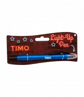 Paper Dreams Light Up Pen Timo Junior Donkerblauw