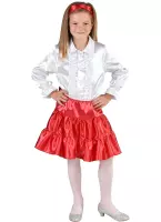 Dans & Entertainment Kostuum | Dans En Ballet Rok Selena Rood Meisje | Maat 116 | Carnaval kostuum | Verkleedkleding