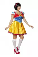 Wilbers & Wilbers - Sneeuwwitje Kostuum - Sprookjesprinses Sneeuwwitje - Vrouw - blauw,rood,geel - Maat 44 - Bierfeest - Verkleedkleding