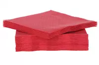 Cosy&Trendy For Professionals Servet - Papier - 25 cm - Rood - Set-40
