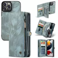 Caseme - vintage 2 in 1 portemonnee hoes - iPhone 13 Pro Max - Blauw