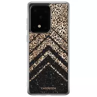 Samsung Galaxy S20 Ultra siliconen hoesje - Chevron luipaard