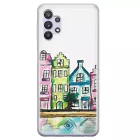 Samsung A32 5G hoesje siliconen - Amsterdam | Samsung Galaxy A32 5G case | multi | TPU backcover transparant