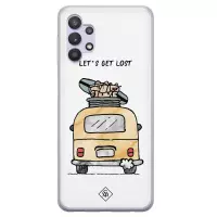 Samsung A32 5G hoesje siliconen - Let's get lost | Samsung Galaxy A32 5G case | multi | TPU backcover transparant