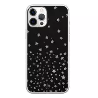 iPhone 12 Pro Max hoesje siliconen - Falling stars | Apple iPhone 12 Pro Max case | TPU backcover transparant