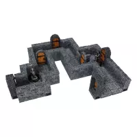Warlock Tiles: Expansion Pack - 1 inch Dungeon Straight Walls