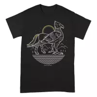 Harry Potter - Buckbeak Line Art T-Shirt Zwart