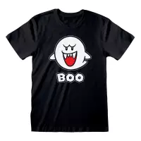Nintendo Super Mario Heren Tshirt -L- Boo Zwart