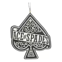 Nemesis Now Motorhead Kerstbal Ace of Spades Hanging Ornament Zwart/Wit