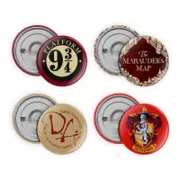 Harry Potter Pin Buttons Set van 4 Multicolours