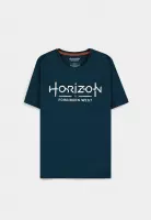 Horizon Forbidden West Heren Tshirt -S- Logo Blauw