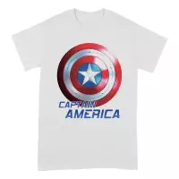 Marvel - The Falcon and the Winter Soldier Captain America Shield T-Shirt Wit