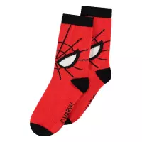 Marvel SpiderMan Sokken -39/42- Spider-Man face Rood/Zwart